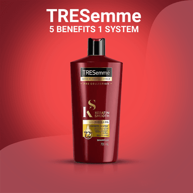 Tresemme Keratin Smooth Shampoo with Marula Oil for Soft & Shiny Hair 700ml