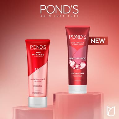 Ponds Age Miracle Youthful Glow Facial Treatment Cleanser (90gm)